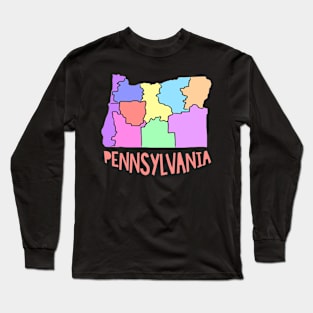 USA state: Pennsylvania Long Sleeve T-Shirt